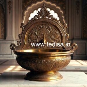 Luxury Brass Bathroom Basin with Marble Counter No-811