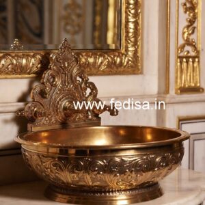 Contemporary Brass Sink Designs for Luxury Homes No-849