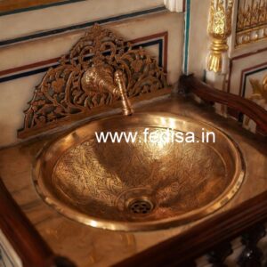 Modern Brass Bathroom Basin for Elegant Interiors No-857
