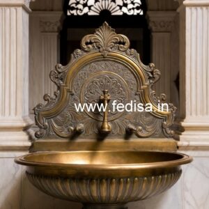 Brass Basin with Marble Counter No-912