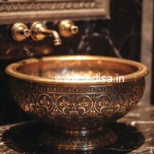 Brass Basin with Designer Finish No-1058