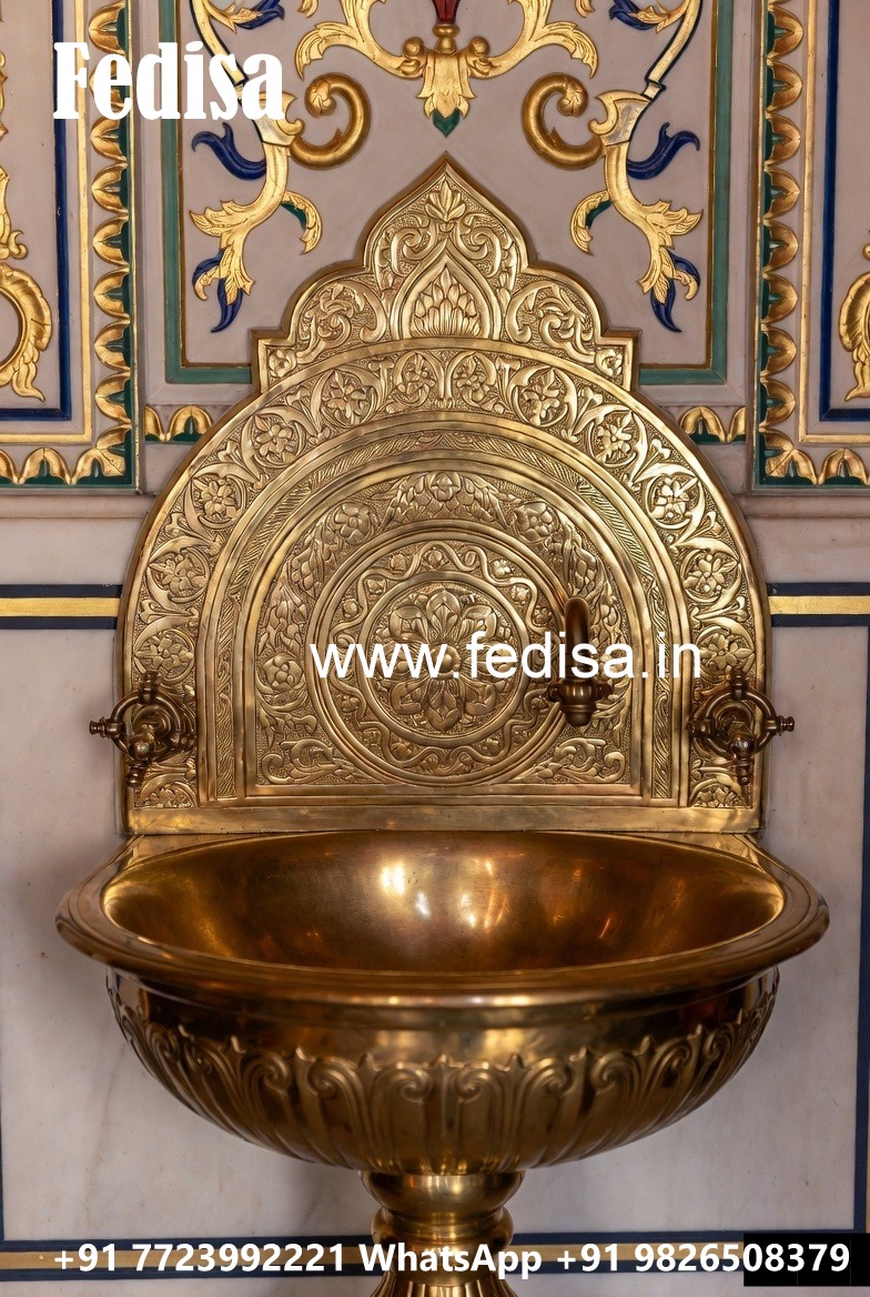Traditional Brass Wash Basin for Royal Bathroom Decor No-1202