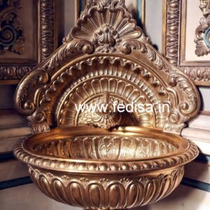 Brass Wash Basin with Golden Finish Ideas No-1231