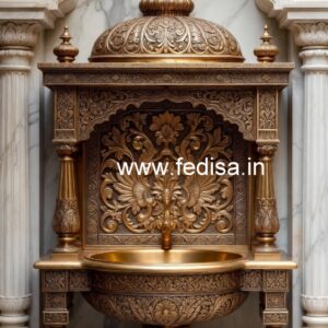 Brass Wash Basin with Artistic Carving Designs No-1290