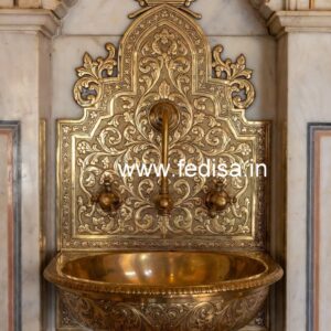 Luxury Brass Wash Basin Ideas for Modern Villas No-1352