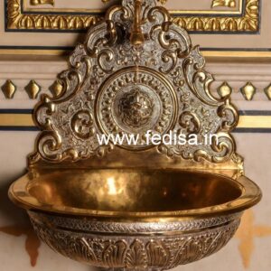 Luxury Brass Wash Basin Design for Elegant Homes No-1381