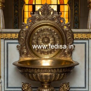 Elegant Brass Wash Basin with Designer Vanity No-1451