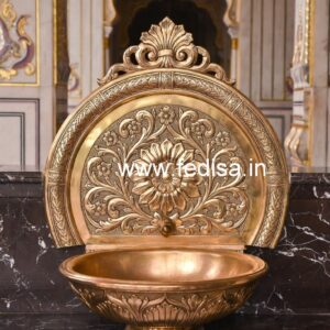 Vintage Brass Wash Basin No-1496