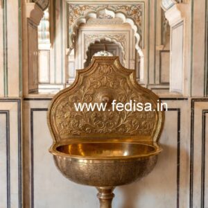 Elegant Brass Basin Decor No-1659