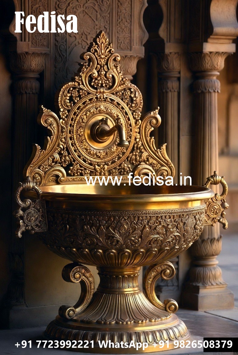 Brass Basin with Golden Style No-1660