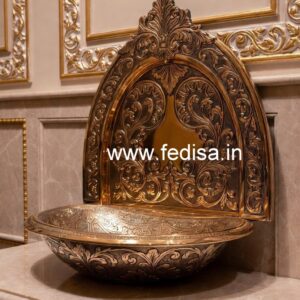 Brass Wash Basin Ideas for High-End Bathroom Decor No-1788