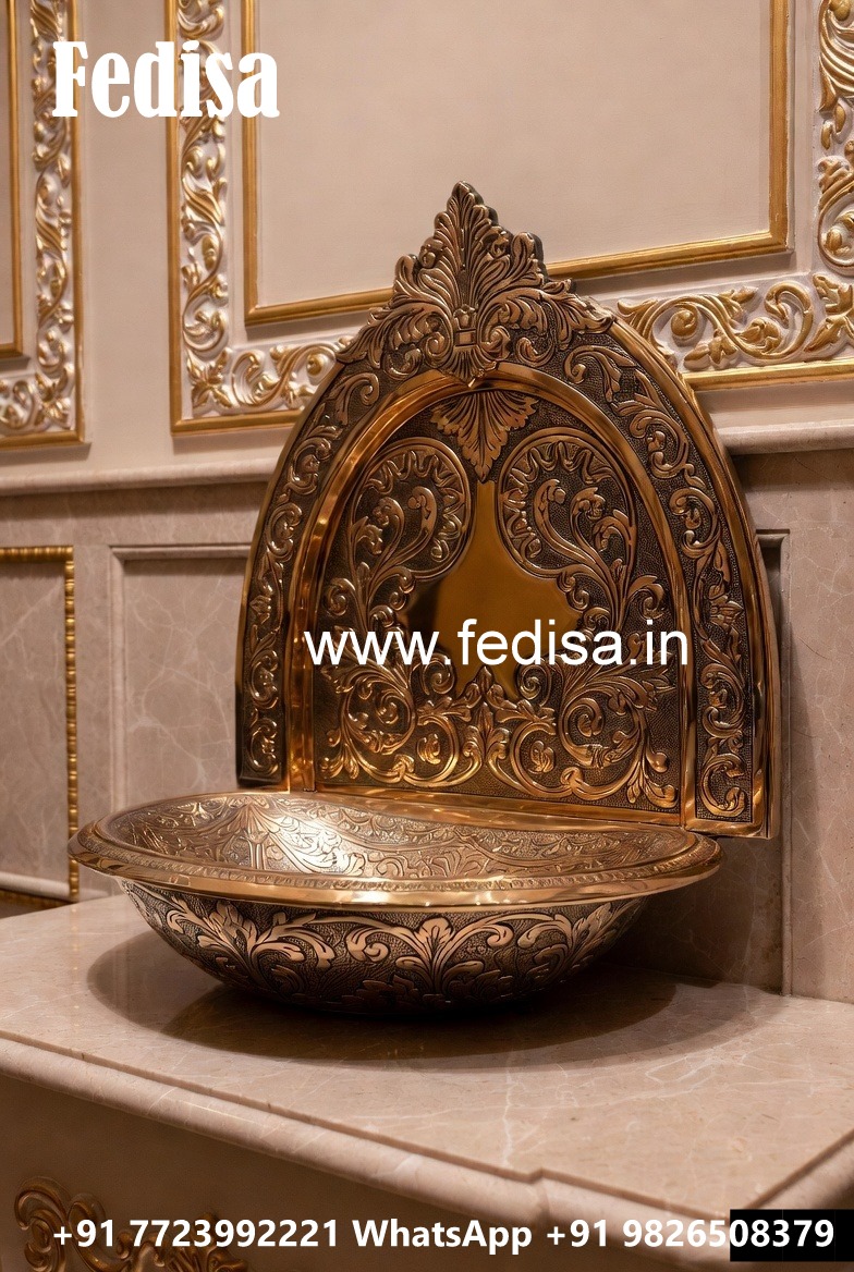 Brass Wash Basin Ideas for High-End Bathroom Decor No-1788