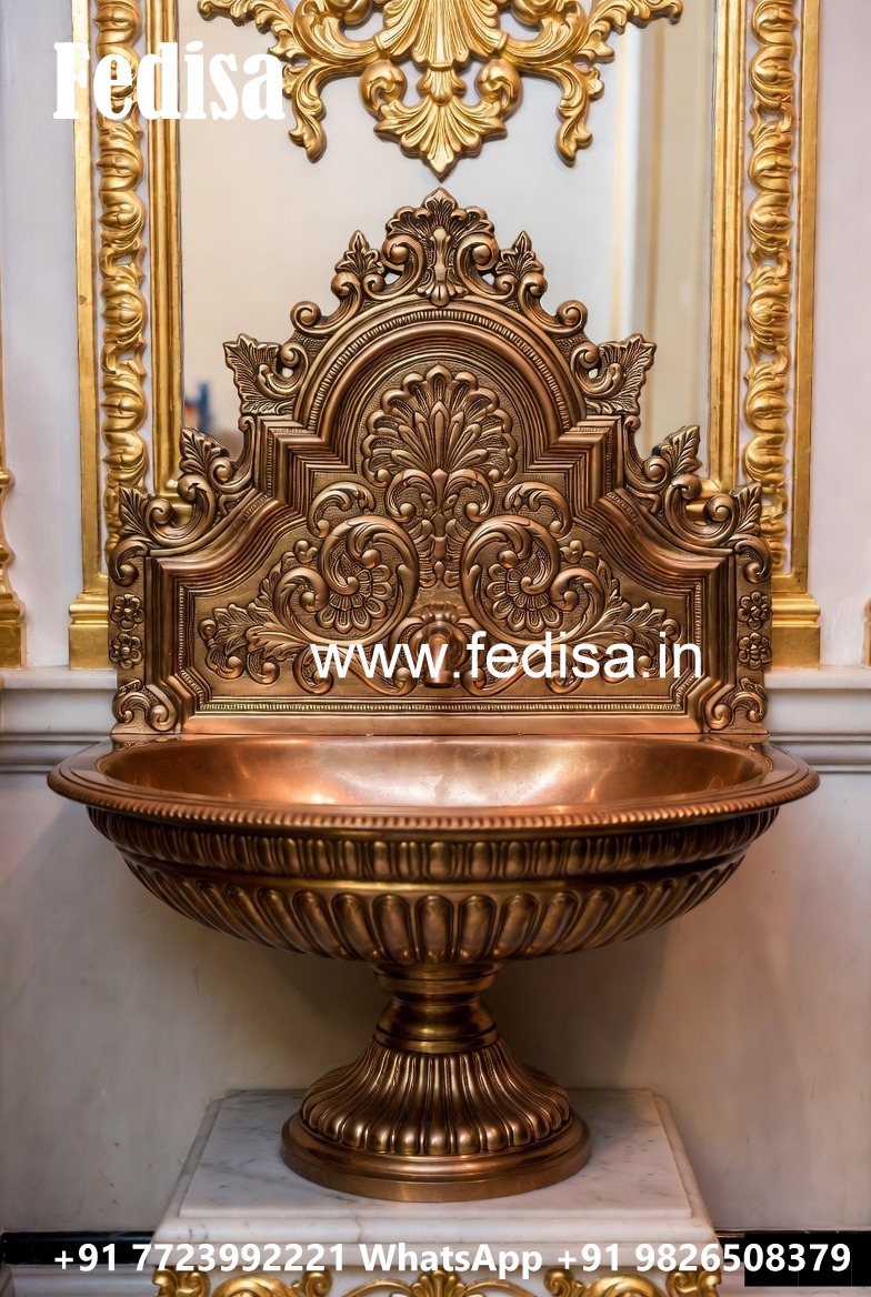 Luxury Interior Design with Brass Wash Basin No-1807