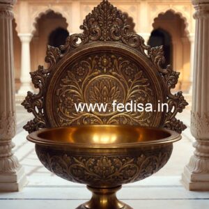 Royal Style Brass Wash Basin for Luxury Decor No-1850