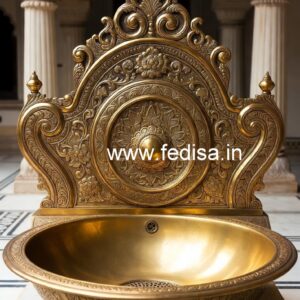 Stylish Bathroom Decor with Brass Basin Designs No-1858