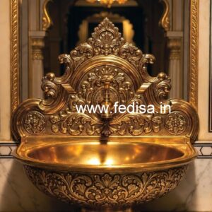 Antique Brass Basin Inspiration for Classic Interiors No-1874