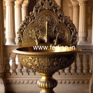 Contemporary Brass Wash Basin for Premium Interiors No-1920