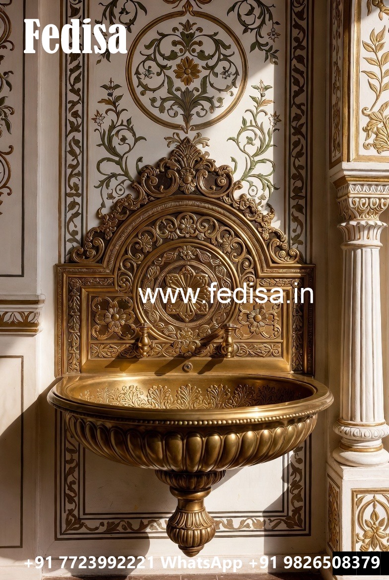 Artistic Brass Wash Basin Designs for Stylish Interiors No-1980