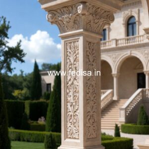 Marble Column Design for Royal Homes PD-9052