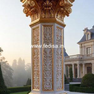Exterior Column Design for Beautiful Villas PD-9054