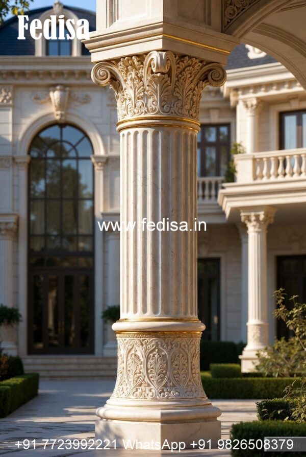 Stone Column Design for Exterior Beauty PD-9641 - Fedisa