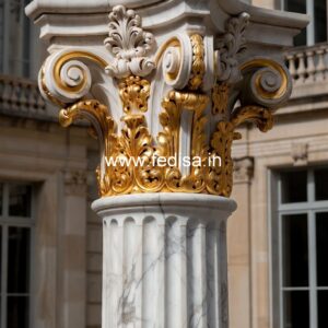 Wooden Pillar Design with Carving PD-9698