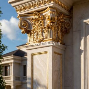 Unique Wooden Column Design PD-9748