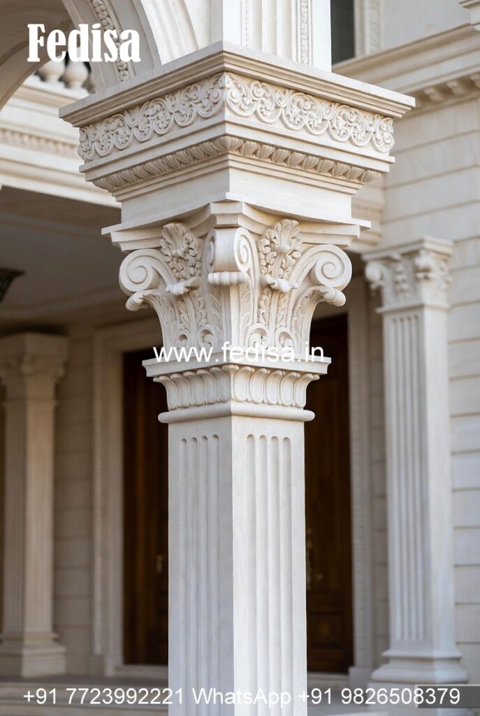 Stylish Column Design for Villas PD-9876 - Fedisa