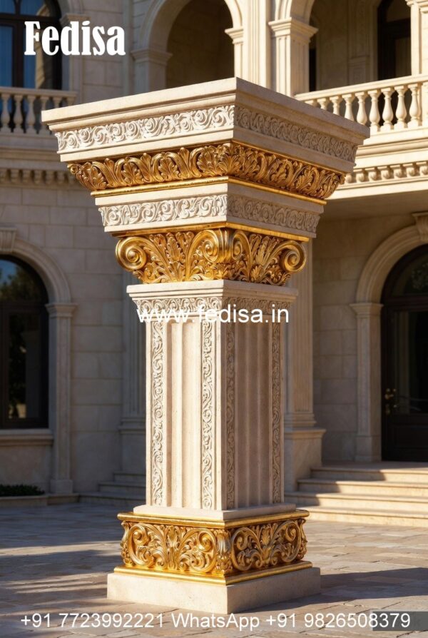 Elegant Stone Column Design Inspiration PD-10855 - Fedisa
