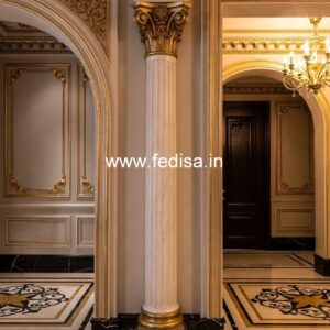 Wooden Pillar Design with Carving PD-11266