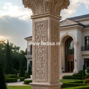 Exterior Pillar Design Ideas for Luxury Villas PD-11520