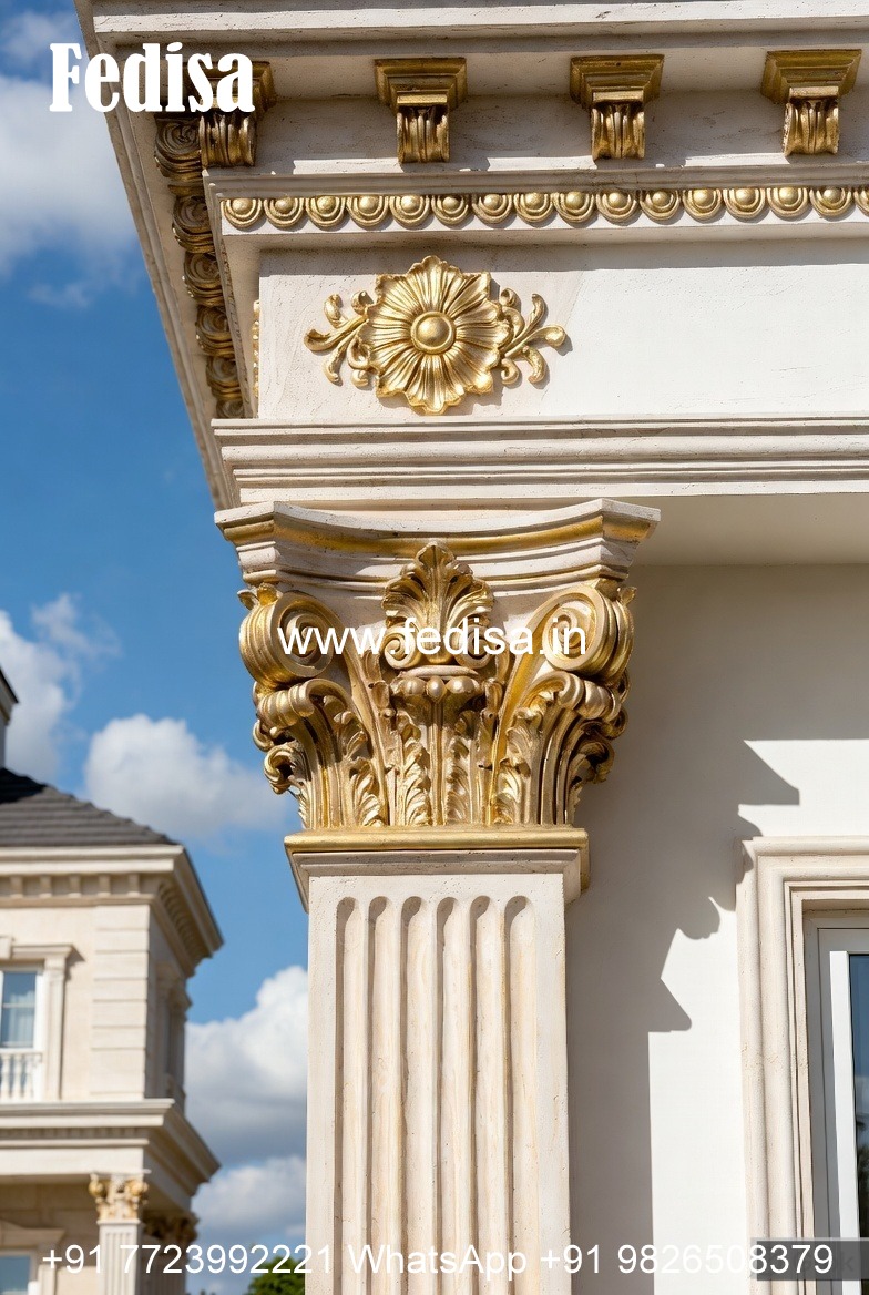 Pillar Design for Modern Villa Exterior PD-11626