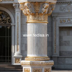 Pillar Design Ideas with Glass Elements PD-11628