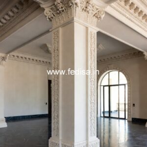Stylish Pillar Ideas with Wood Finish PD-11666