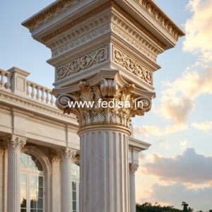 Brass Pillar Designs for a Rich Golden Finish PD-11813