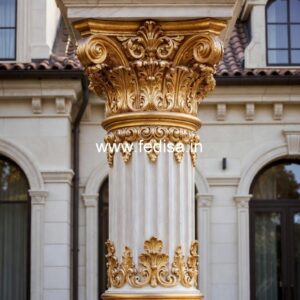 Artistic Pillar Detailing Ideas for Interiors PD-12634
