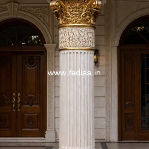 Stylish Wooden Column Design for Homes PD-12957