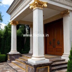 Wooden Pillar Design Ideas for Warm Interiors PD-13093
