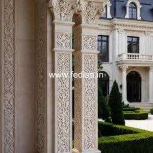 Exterior Pillar Design Ideas for Luxury Villas PD-14656
