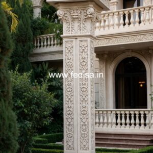 Stylish Marble Column Design Ideas PD-15415
