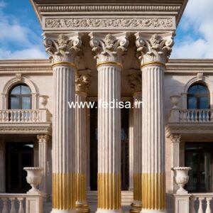 Stylish Marble Column Ideas PD-16021
