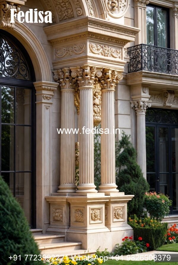 Round Column Design Ideas for Homes PD-16310 - Fedisa