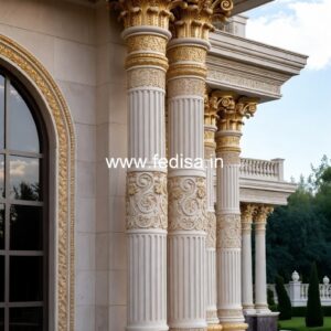 Exterior Column Design Ideas for Villas PD-16687