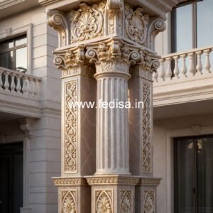 Stone Column Design for Exterior Beauty PD-16697