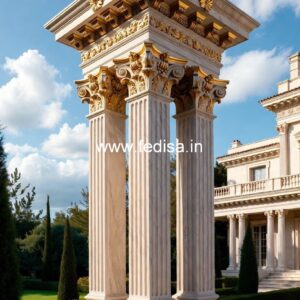 Exterior Column Design for Premium Houses PD-16819