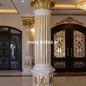 Stylish Wooden Column Design Ideas PD-16917