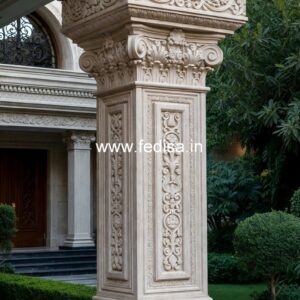 Elegant Wooden Column Design Ideas PD-16939