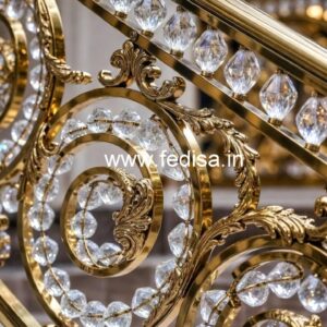 Luxury Brass Crystal Railings for Homes CR-4079