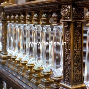 Designer Interior Brass Crystal Railings CR-4087