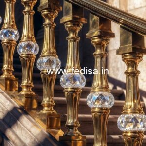 Stylish Brass Crystal Railing Designs CR-4091
